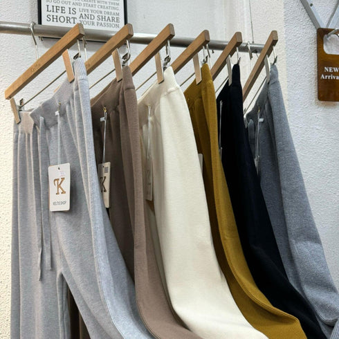 KELTIS Loose Knitted Trousers
